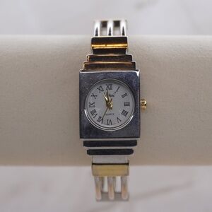 Women's Vivian Silver Cuff Watch with Gold Accents